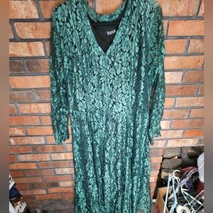 Xotica green and black laced dress